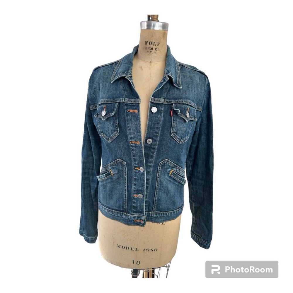 Vintage Levi’s Denim Jacket Size Small Indigo Blue Jean Jacket Pre-Loved